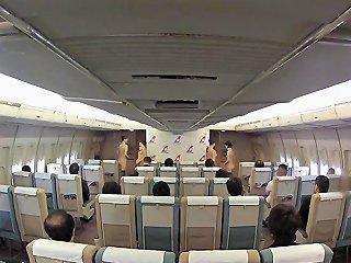 Beautiful Japanese Models Are Ready For Sex In The Airplane